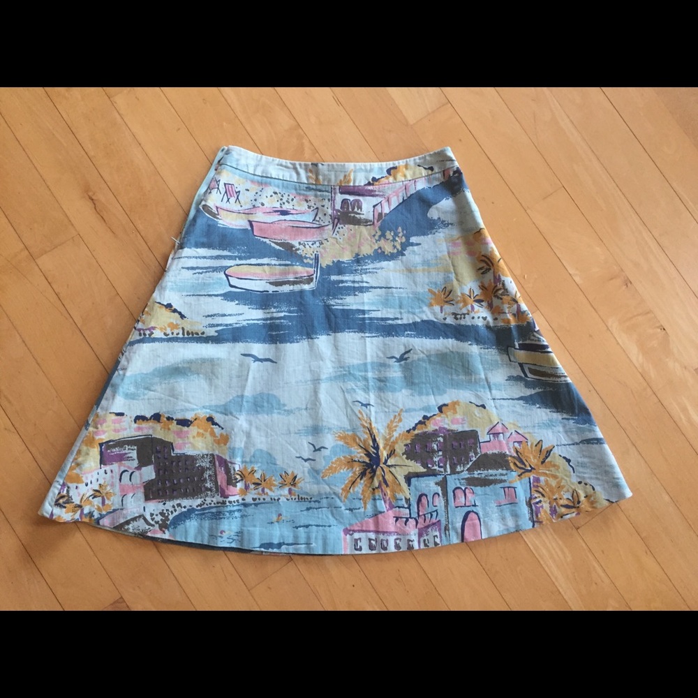 Boden vintage style cotton circle skirt